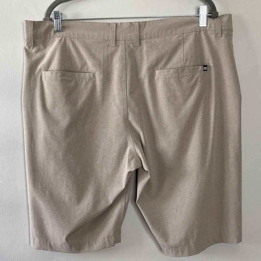 Travis Mathew Mens Shorts Hybrid Casual Golf Walking‎ Everyday Tan